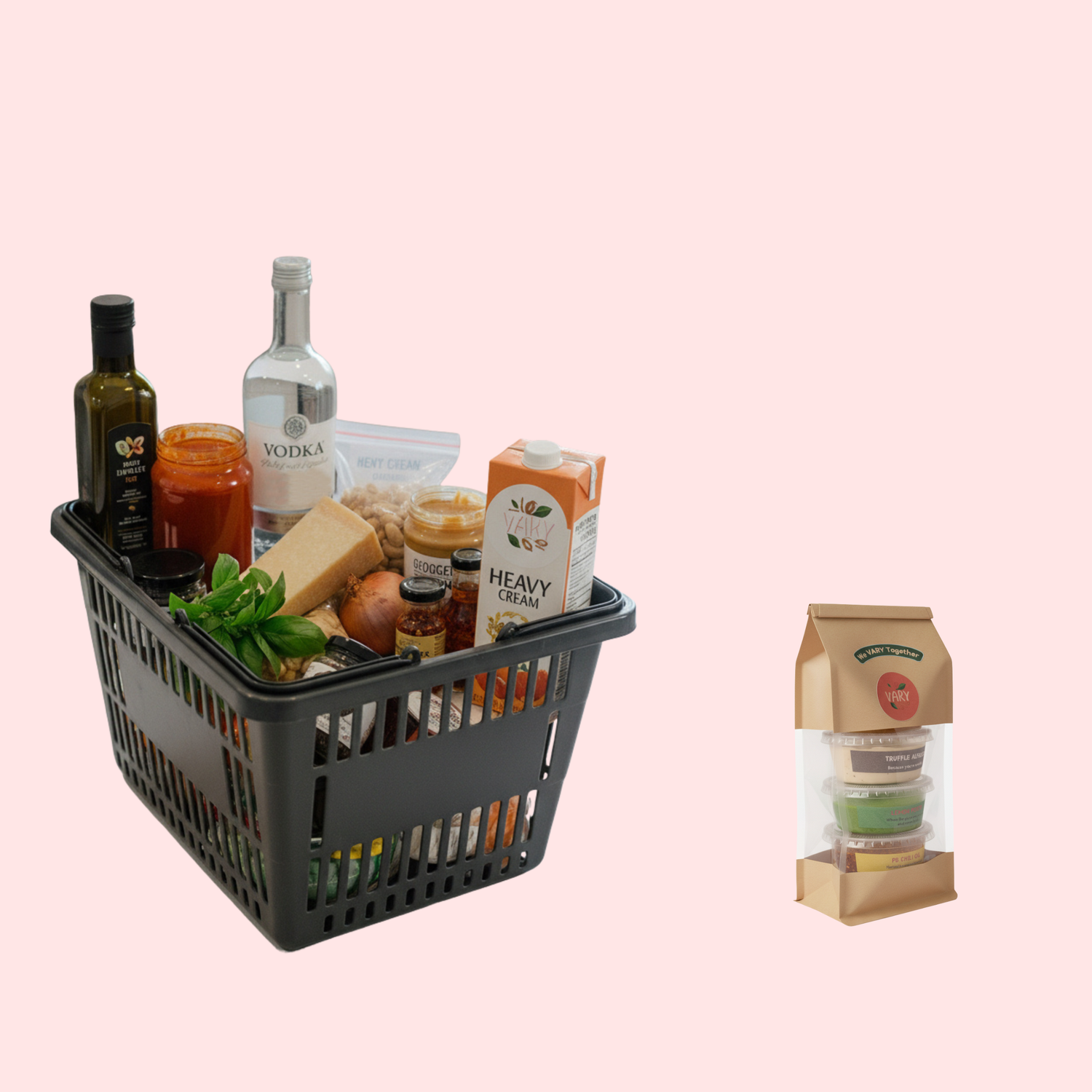 Compare VARY sauce with all grocery needed