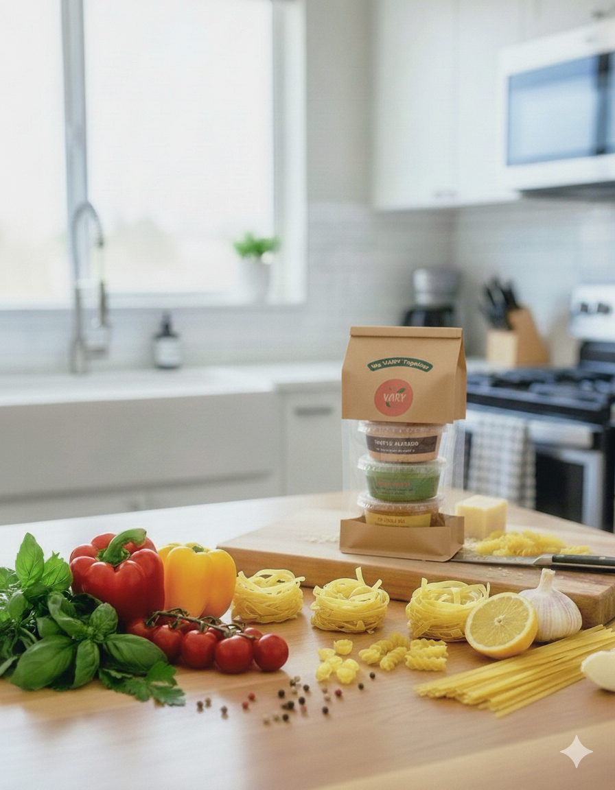 VARY Sauce in a kitchen scene